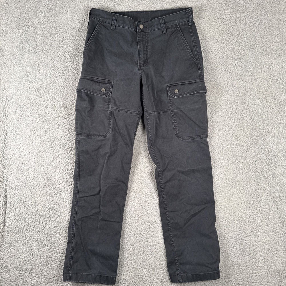 Duluth Trading Co. 40 Grit Cargo Pants Mens 32x32 Black Standard Fit Workwear